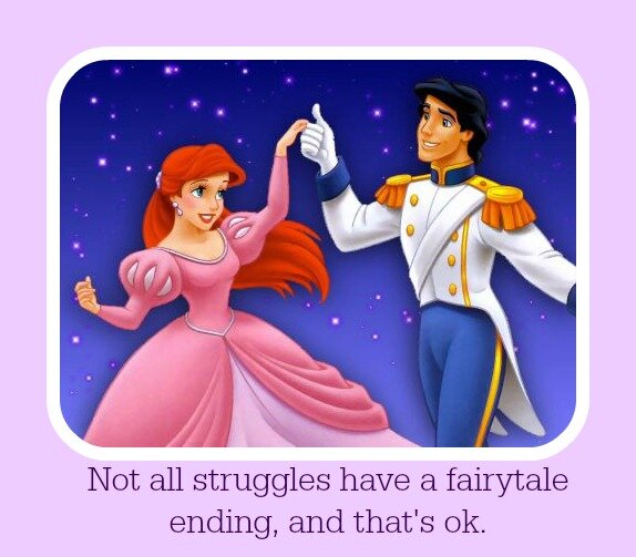 failure without a fairytale ending it ok.